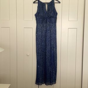 R&M Richards navy blue gown size 10P